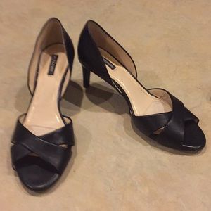 Alex Marie black leather heels